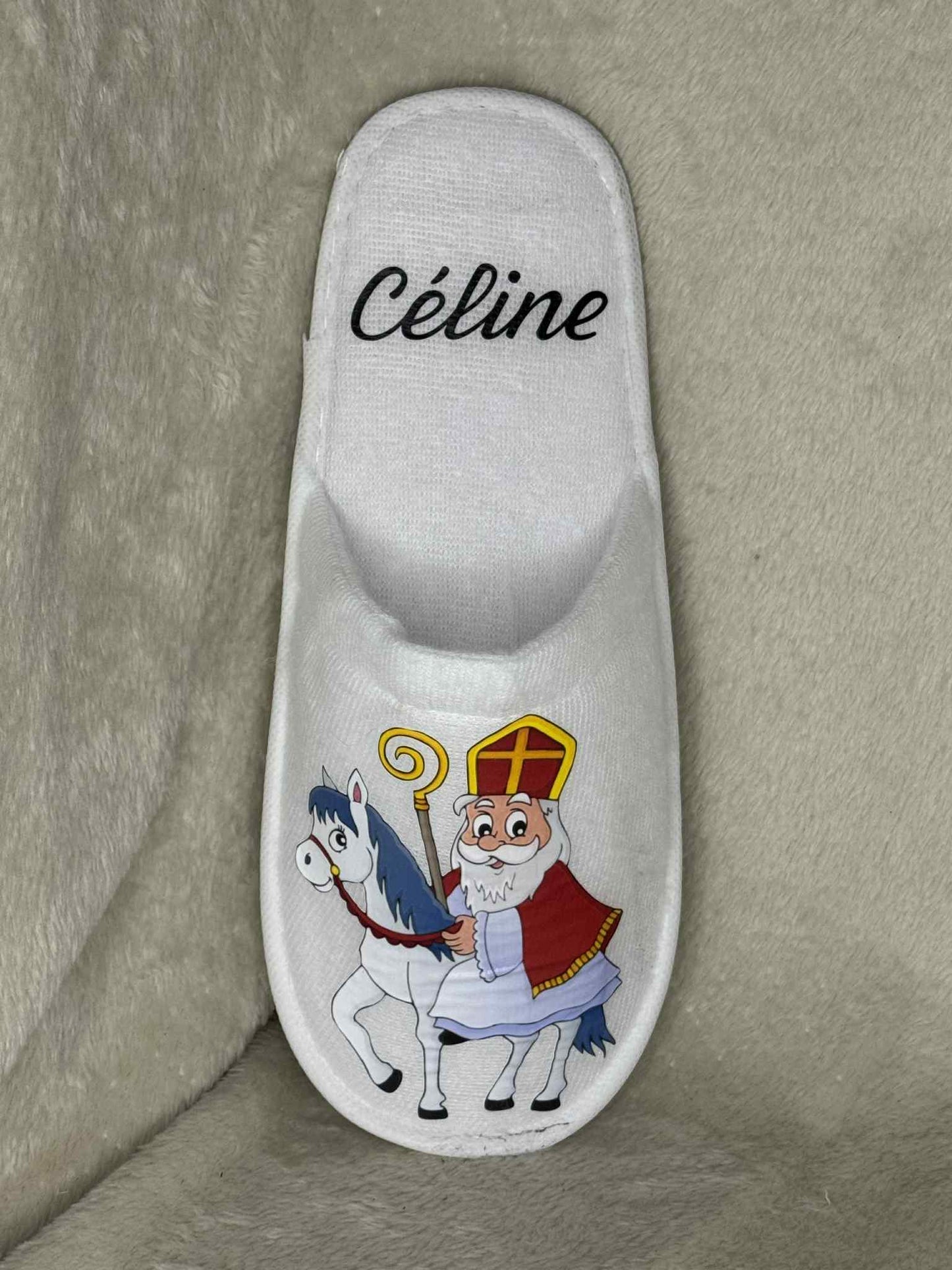 Pantoufle et lettre à Saint-Nicolas